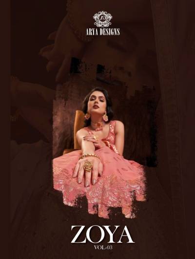 ZOYA VOL-3 BY ARYA DESIGNER GEORGETTE GOWNS MANUFACTURER IN INDIA